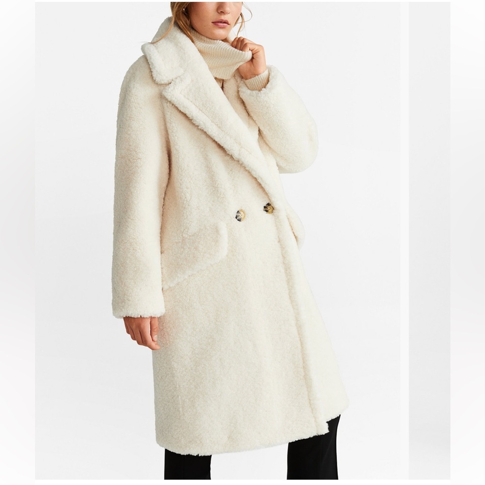 Mango Cream Teddy Jacket